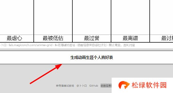 动画生涯个人喜好表网址