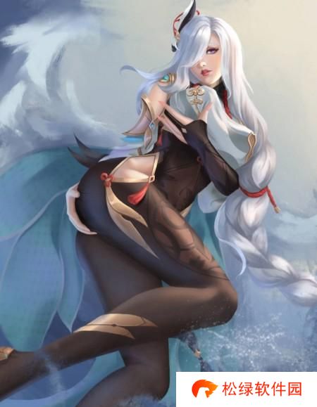 原神申鹤浮液图3d